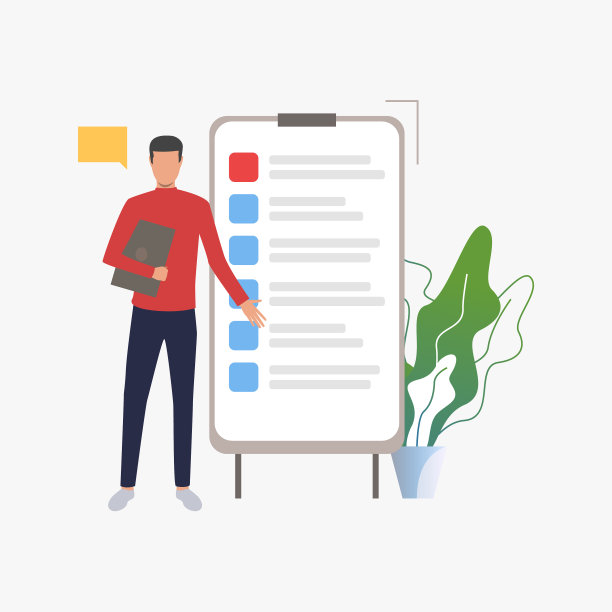 一个人站在白板前图片下载