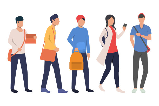 让十几岁的学生拿书包图片下载