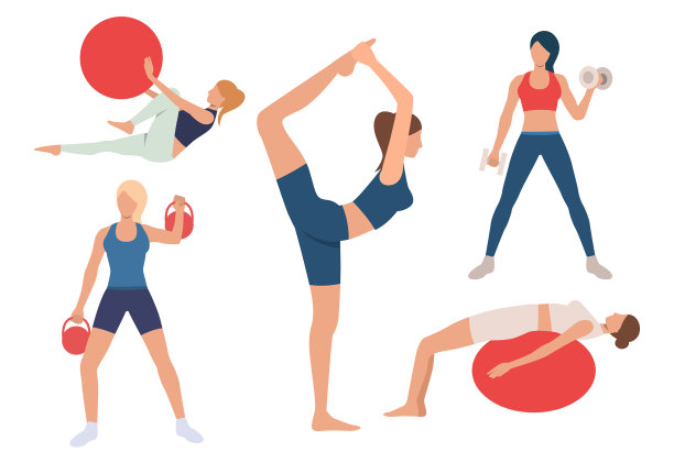 在健身房里设置女性训练机构图片下载