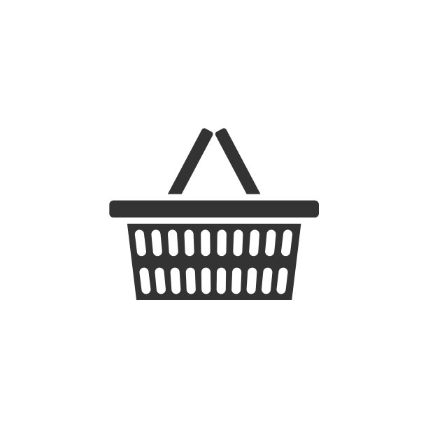 食品篮图标线上线下购物图片下载