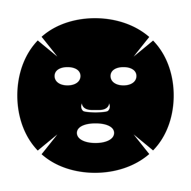 脸包隔离矢量插图。图片下载