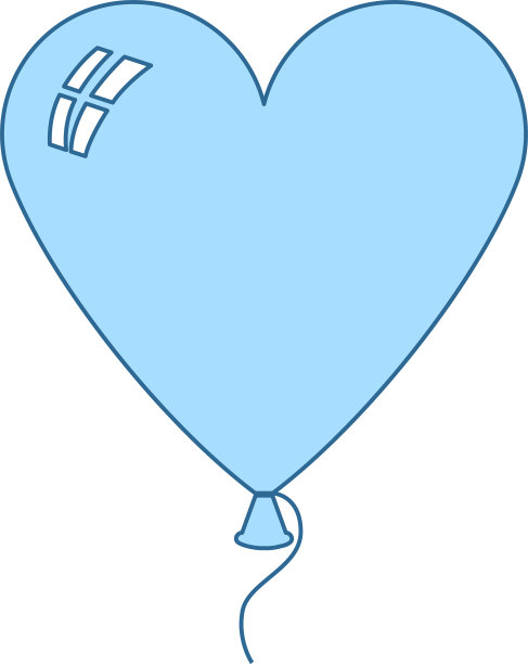 心形气球图标图片下载