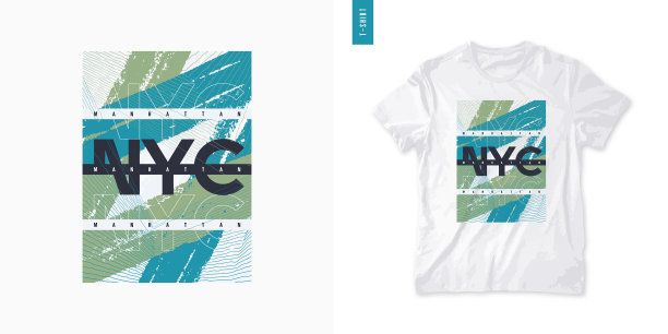 纽约男装t恤设计图片下载