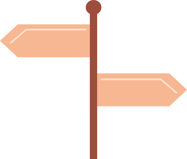 旅游度假指南牌箭头孤立图片下载