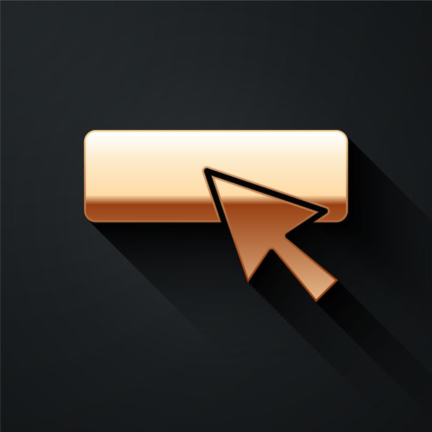 金色UI或ux设计图标孤立在黑色上图片下载