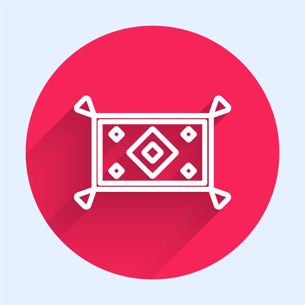 白线魔毯图标与长隔离图片下载