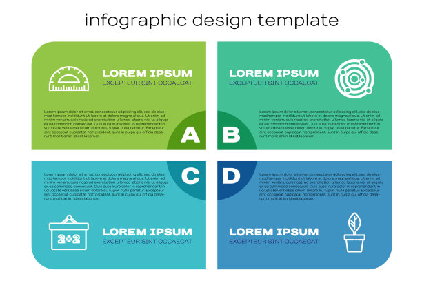 在花盆和花盆中设置线、黑板量角器图片下载