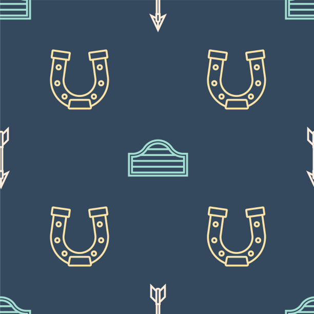 设线十字箭头，马蹄铁和轿车门图片下载