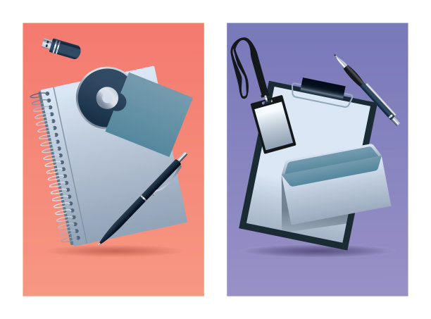 捆绑8个橙色的模型品牌元素图片下载