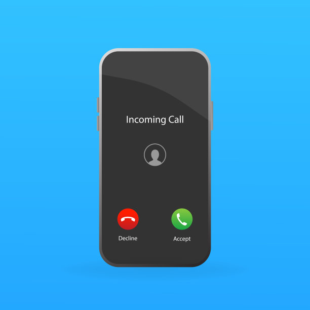 平面风格透视图中的传入调用图片下载