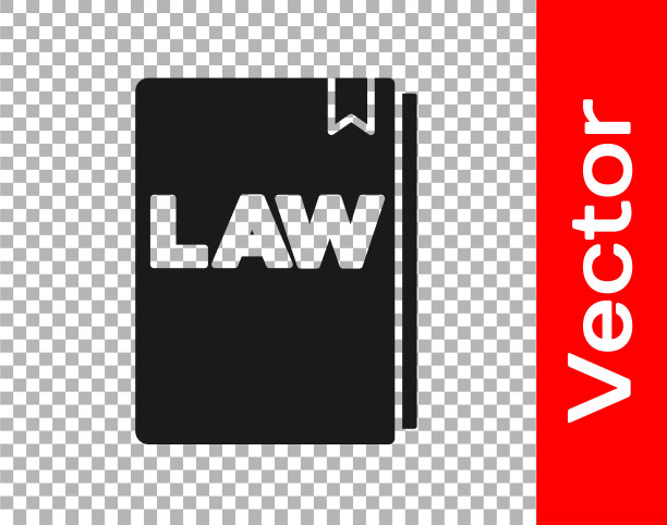 黑人法律书偶像孤立透明图片下载