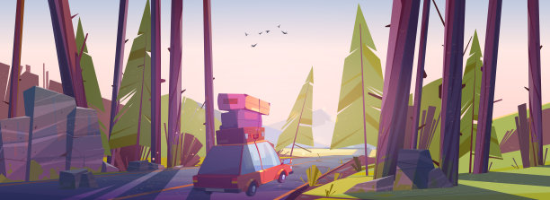 开车旅行，自驾游，暑假旅行图片下载