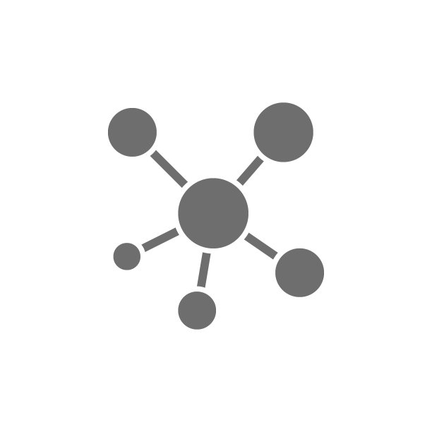 网络，集线器连接灰色图标。在白色背景上隔离图片下载