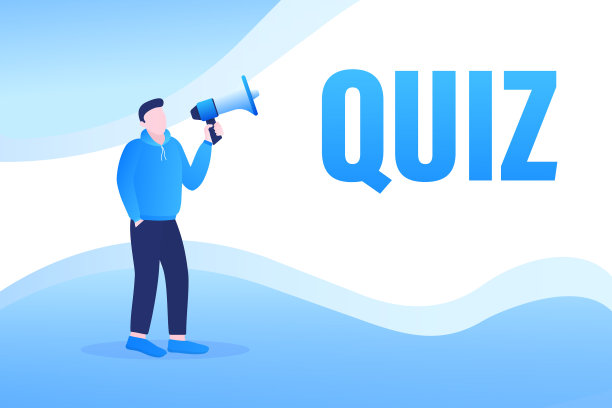 蓝色测试员拿着扩音器的模板图片下载