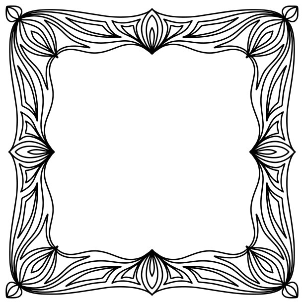 简单的曼荼罗喜欢花或星星的着色书图片下载