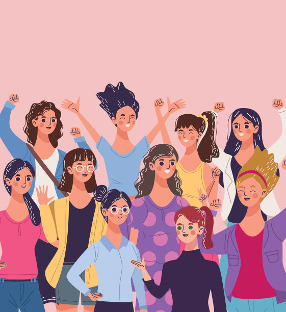 十组美丽的年轻女子角色图片下载