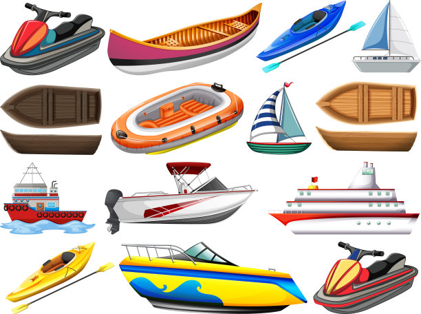 设置不同种类的船和船隔离图片下载
