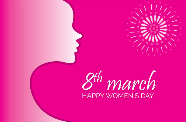 女性的旗帜图片下载