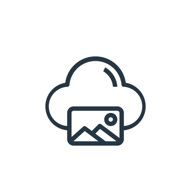 图片图标向量来自在线商业传播的概念。细线插图的照片可编辑的笔触。图片线性标志使用在网络和移动应用程序，标志，印刷媒体。图片下载