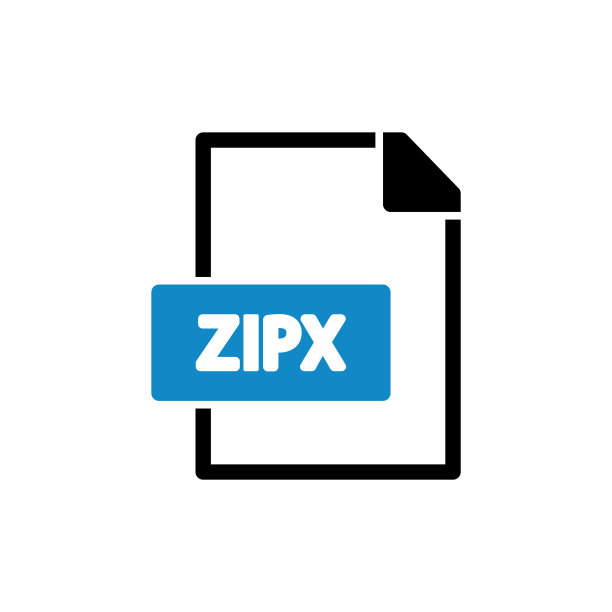 ZIPX平面图标库存插图图片下载