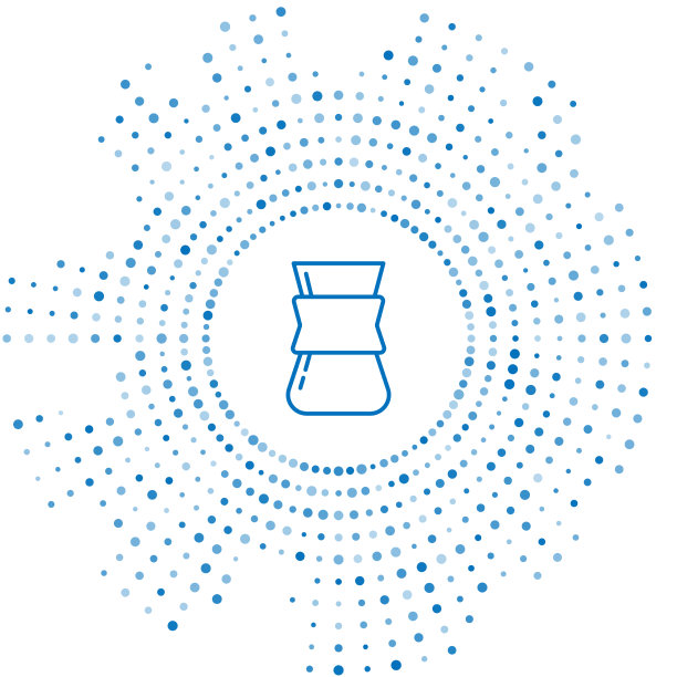 蓝线咖啡土耳其图标孤立在白色图片下载