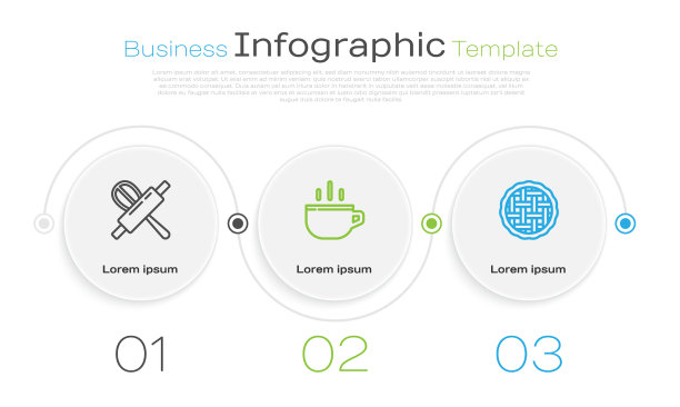 设置线厨房打蛋器和滚针咖啡杯图片下载