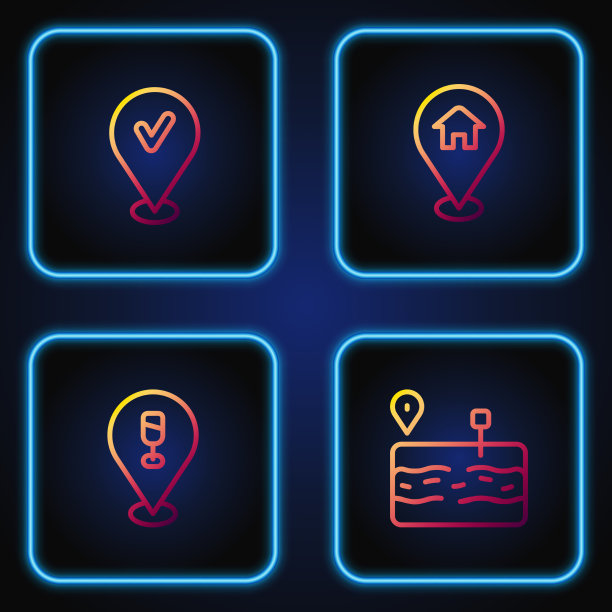 设线断路酒精或啤酒吧位置图片下载