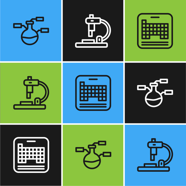 设置生产线试管和烧瓶元素周期表图片下载