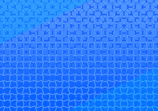 抽象的蓝色六边形垂直和水平排列图片下载