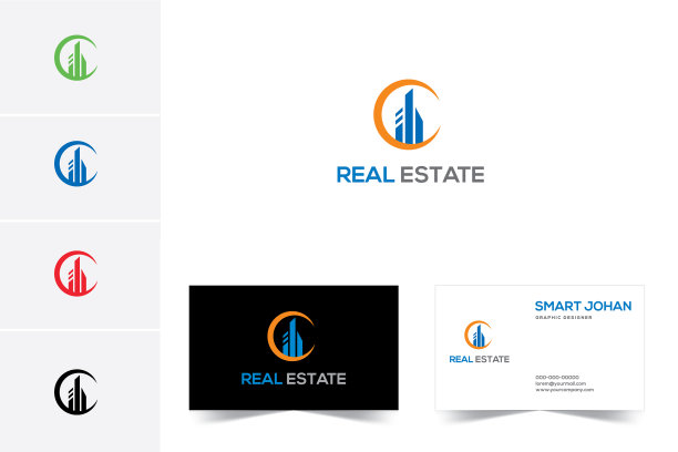 房地产标志和名片图片下载