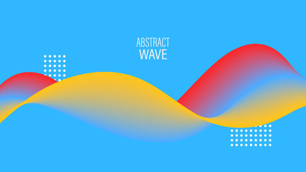 三维波浪抽象背景动态液体图片下载