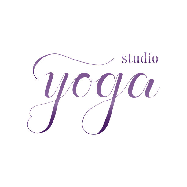 瑜伽手写黑字薄字体文字字母和书法短语孤立在白色的背景图片下载