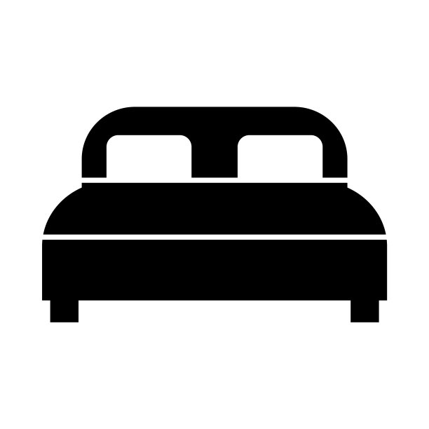 白色床上的图标图片下载