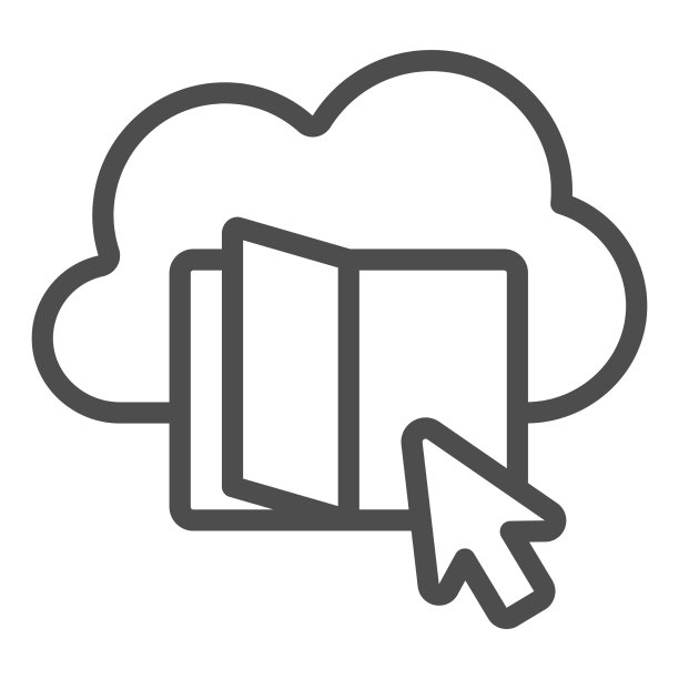书带在线云线图标在线教育图片下载
