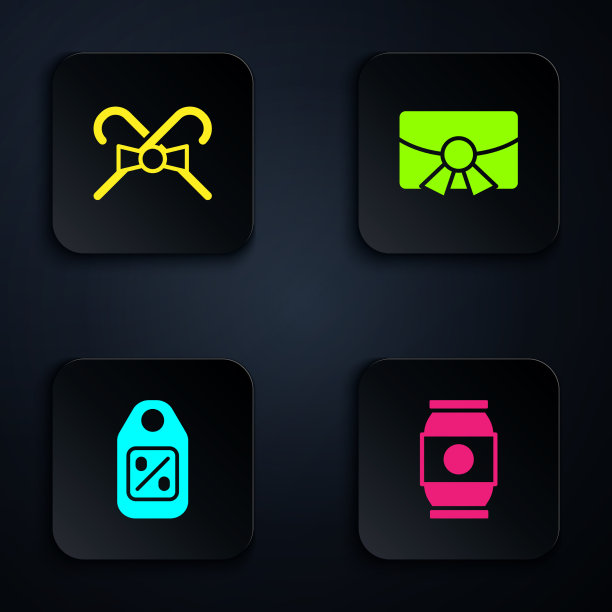 设定啤酒罐圣诞糖果甘蔗价格标签图片下载