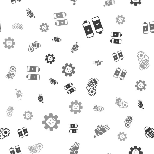 设置电池机器人设置和在无缝图片下载