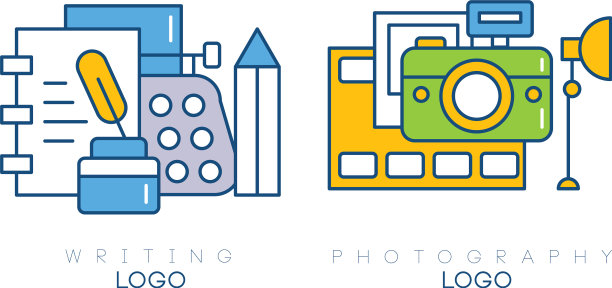 书写摄影标志模板设计集图片下载
