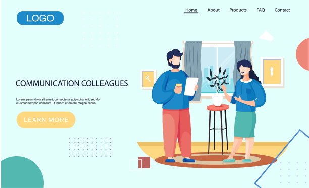 沟通同事登陆页面模板图片下载