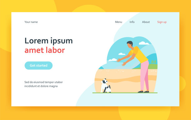 在户外遛狗的人图片下载