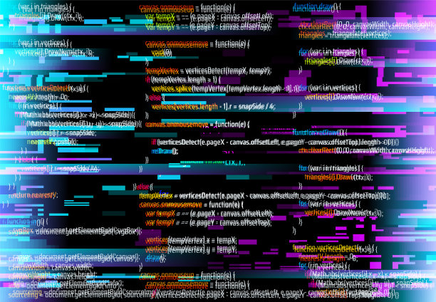 摘要背景与glitch程序代码图片下载