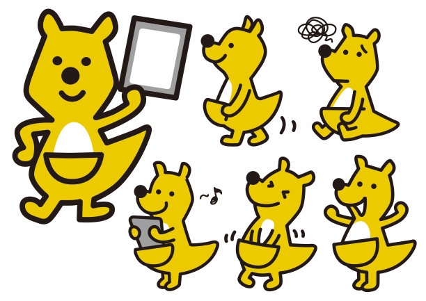 袋鼠的姿势收集，拿出移动图片下载