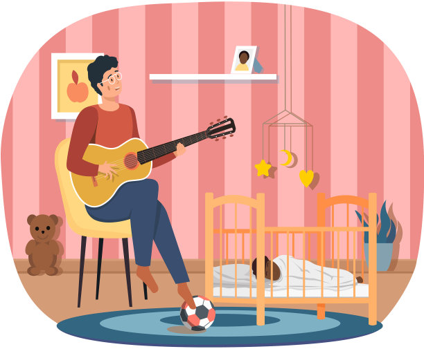 男人弹吉他爸爸唱baat晚上图片下载