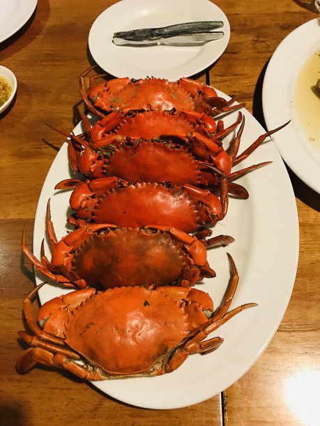 泰国清蒸大泥蟹。图片下载