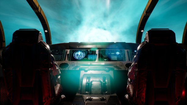 太空旅行者——宇航员乘坐他们的星际飞船穿越太空门户。这张照片可以作为奇妙的或太空旅行的背景。3 d渲染。虫洞中的宇宙飞船。图片下载