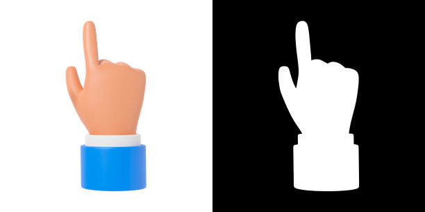 卡通手手势图片下载