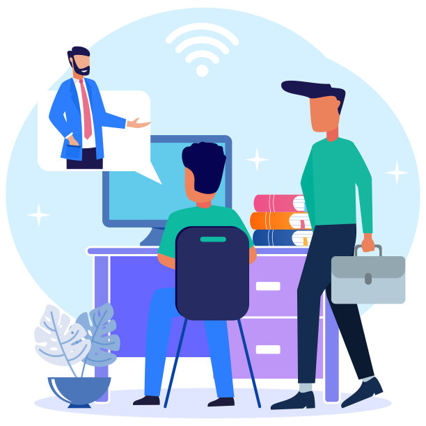 图形卡通人物在线教育图片下载