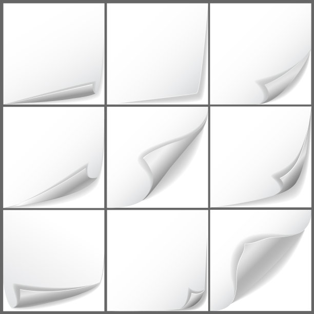 纸卷角套装图片下载