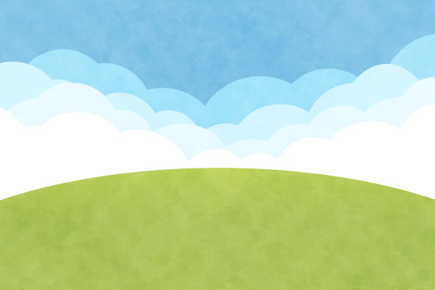 云层和草地图片下载