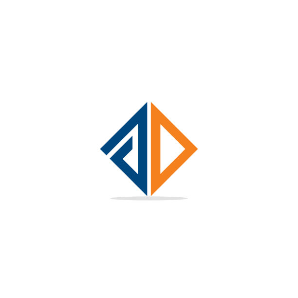 彩色三角形线条logo图片下载