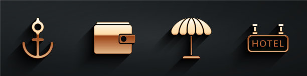 设锚钱包遮阳伞图片下载